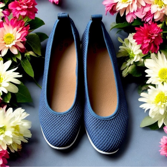 Preppy 🌸 Susina Wedge Slip-on Shoes Blue - Size 8B -Comfort Classic Summer Shoes - Picture 7 of 16